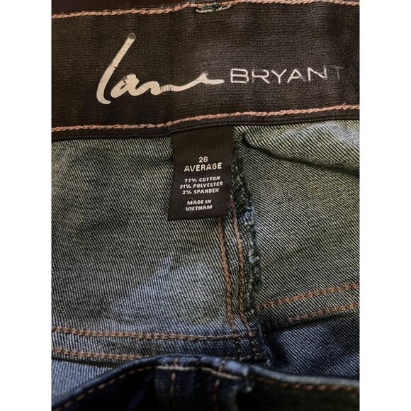 Lane Bryant Jeans Womens Plus Size 26 Average Dark Wash Bootcut Right Fit Tech - Picture 7 of 9